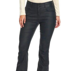 Rockin C Black Leather Flare pants, size 26